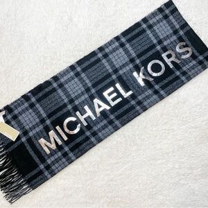 New Michael Kors Wrap Scarf w/ Metallic Lettering